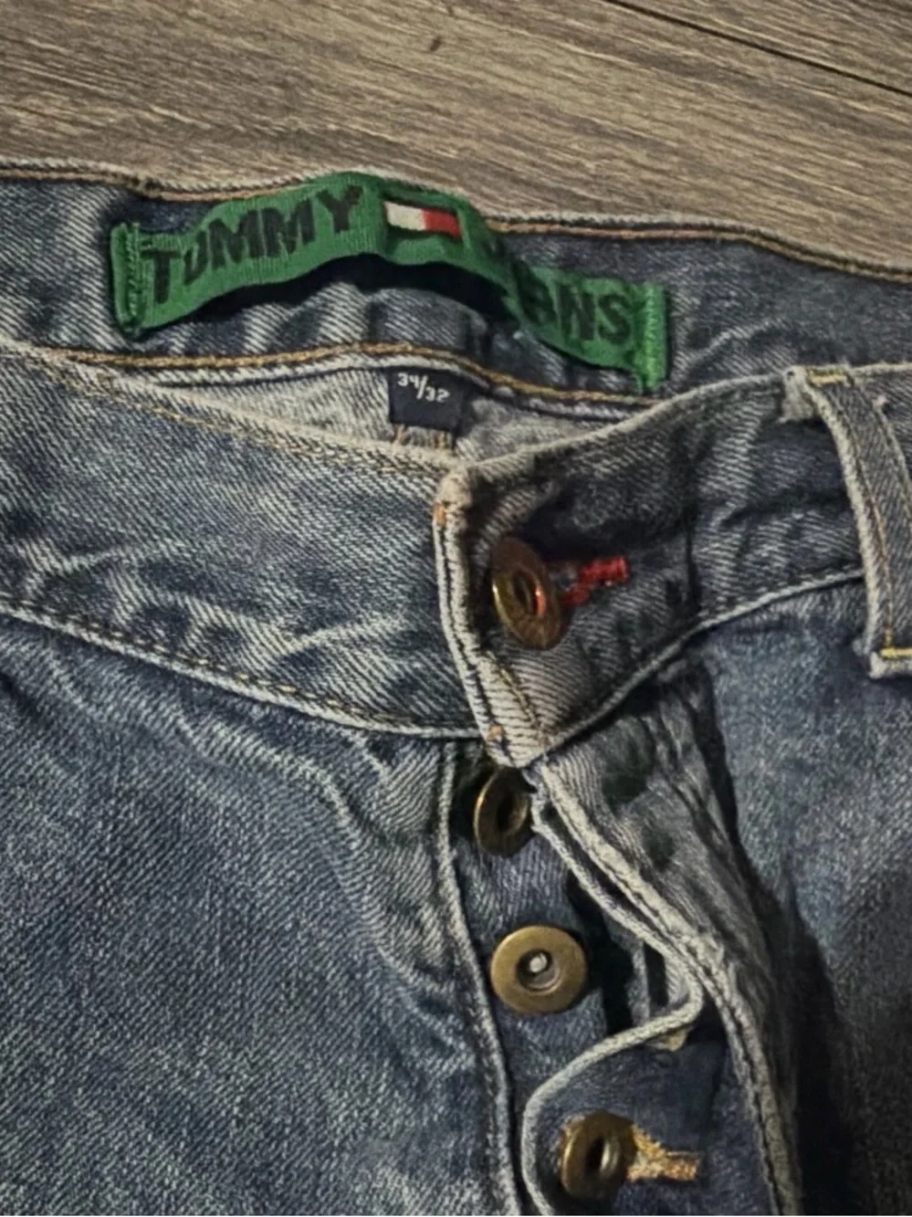 Y2K vintage Tommy jeans Men's Classic Blue Denim Jeans